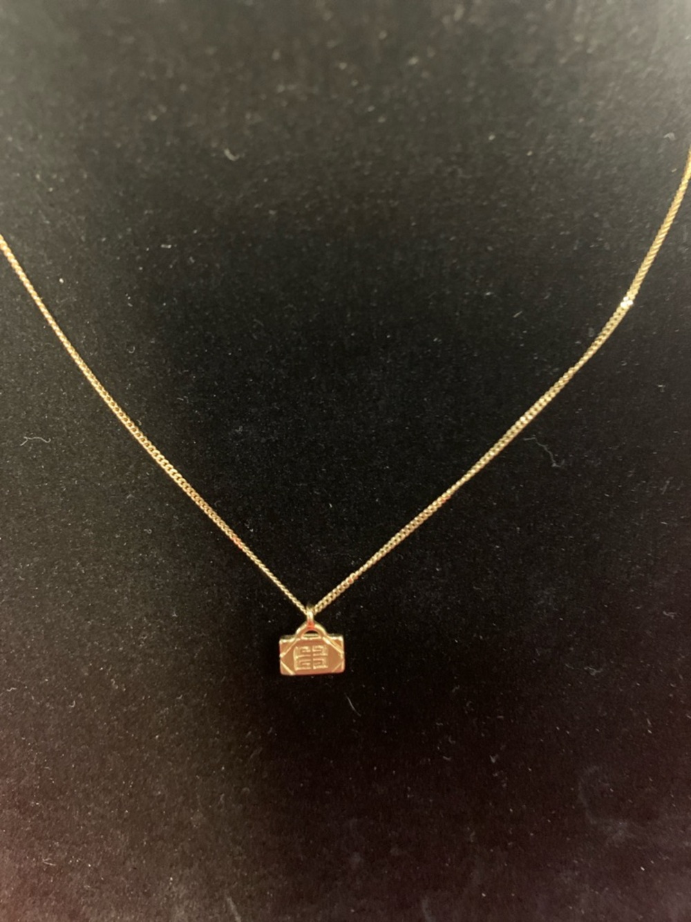Gold Givenchy Mini Purse Pendant Necklace - Picture 2 of 4
